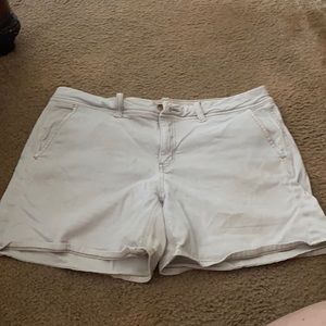 Khaki-like shorts
